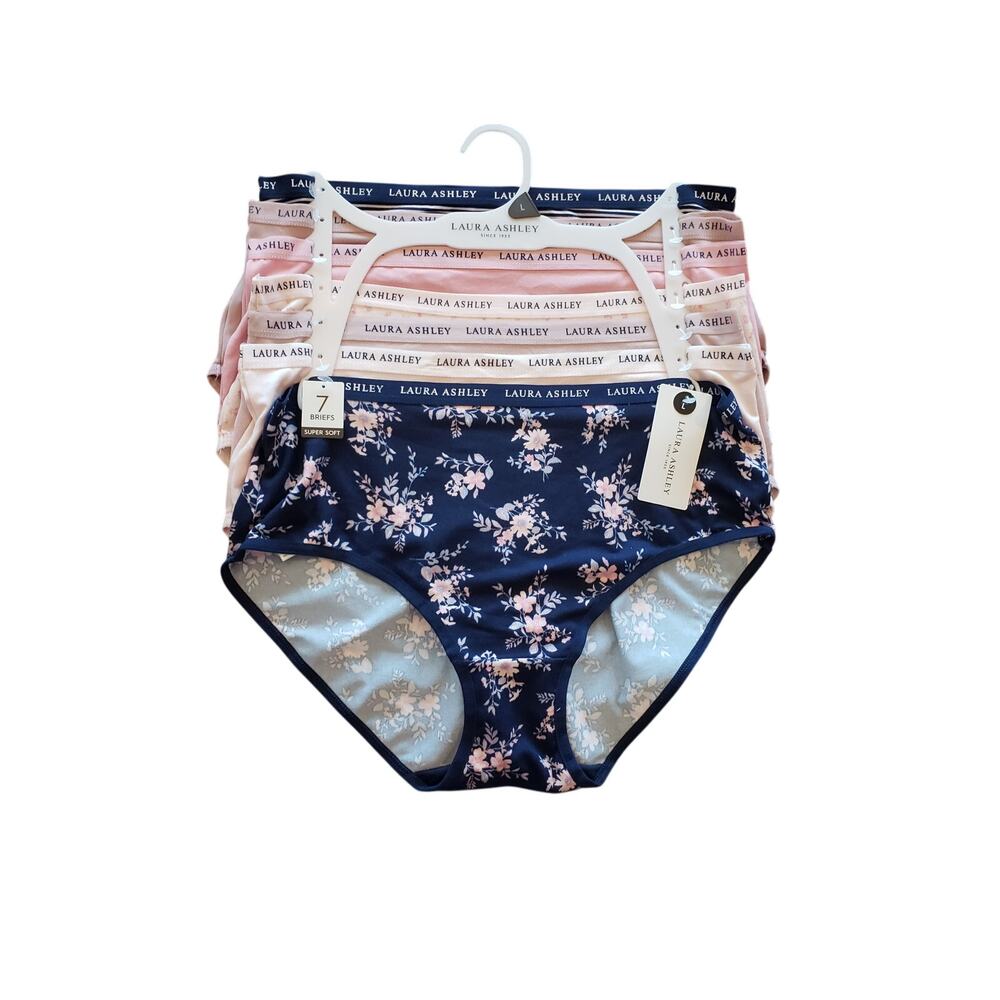Laura Ashley NWT 7 pair Super Soft Briefs‎ XL